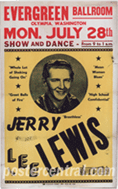 Jerry Lee Lewis 1958 poster
